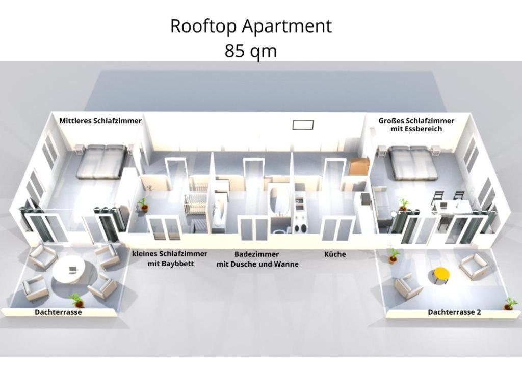 Leipzig Residenz Goethe Apartment Mit 2 Dachterrassen Экстерьер фото